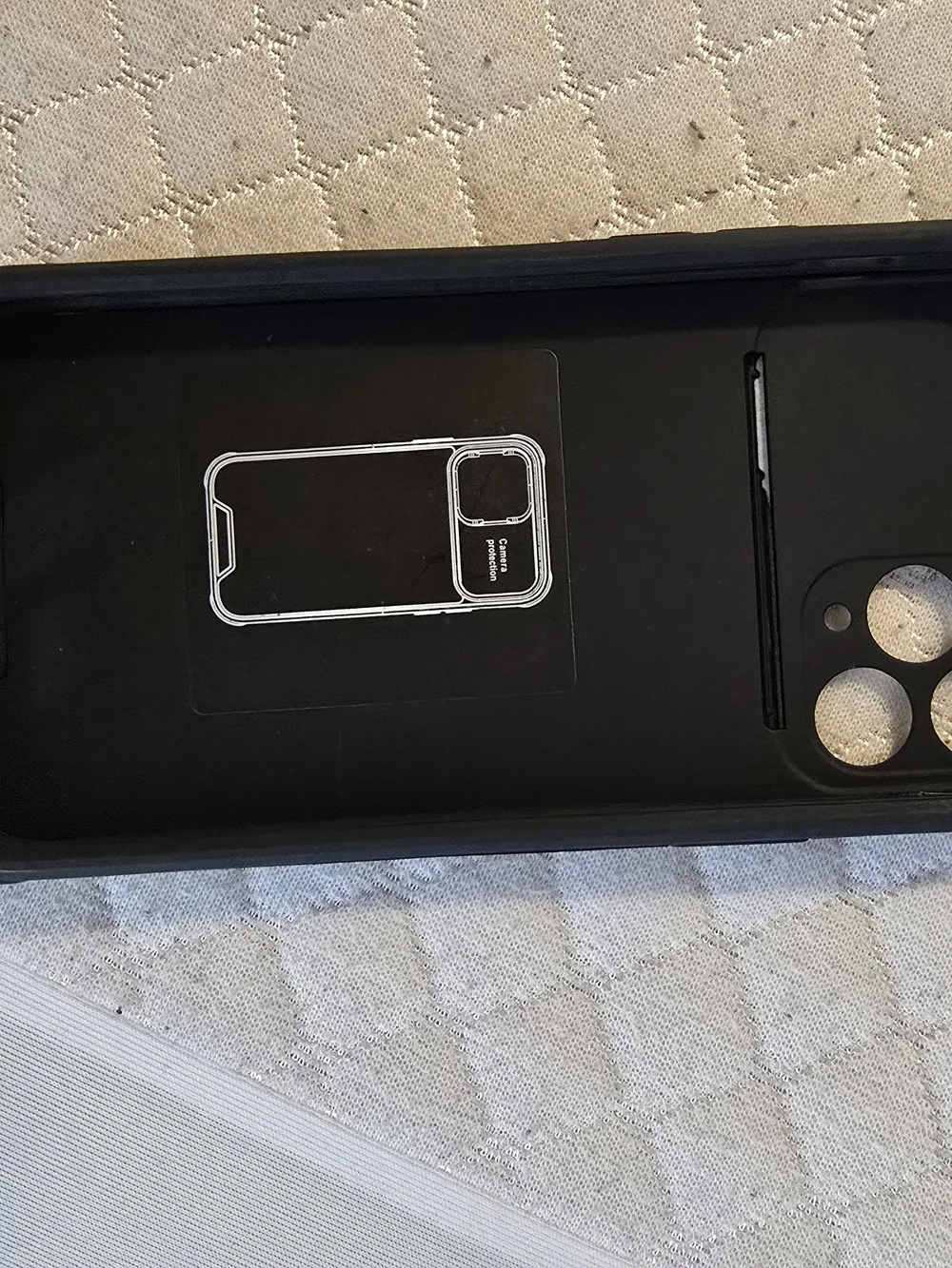 Black Protective Camera Lens Phone Case